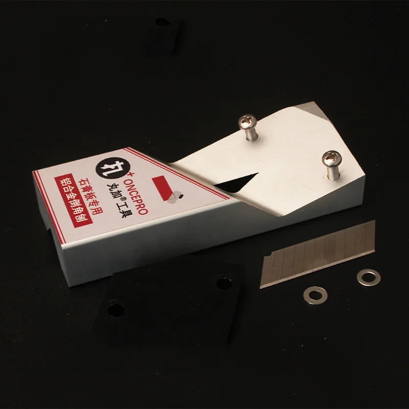 Gypsum Board Edge Trimmer Chamfering Planer Woodworking Planer 45 Degree Angle Aluminum Alloy Hand Tool