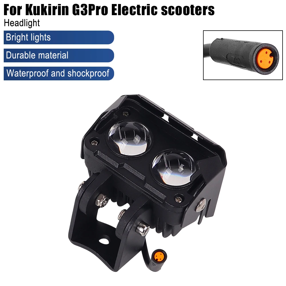 Scheinwerferlampe für Elektroroller Kugoo Kukirin G3 PRO Lenkerlampe Vorderes LED-Licht Ersatzteile Zubehör – Detail 1