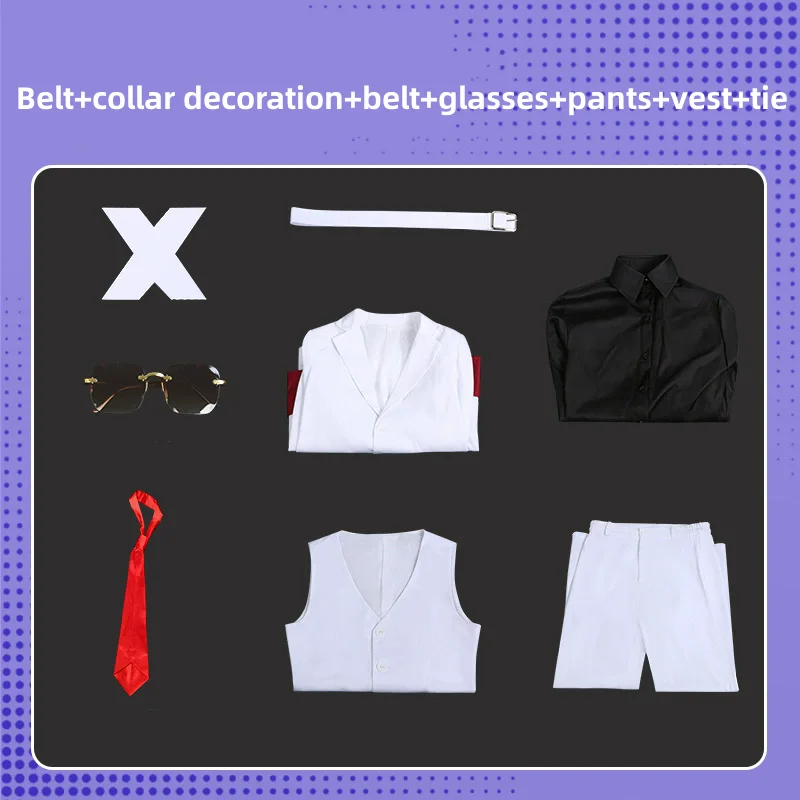 To Be Hero X Nice White Suit Cosplay Costume for Men