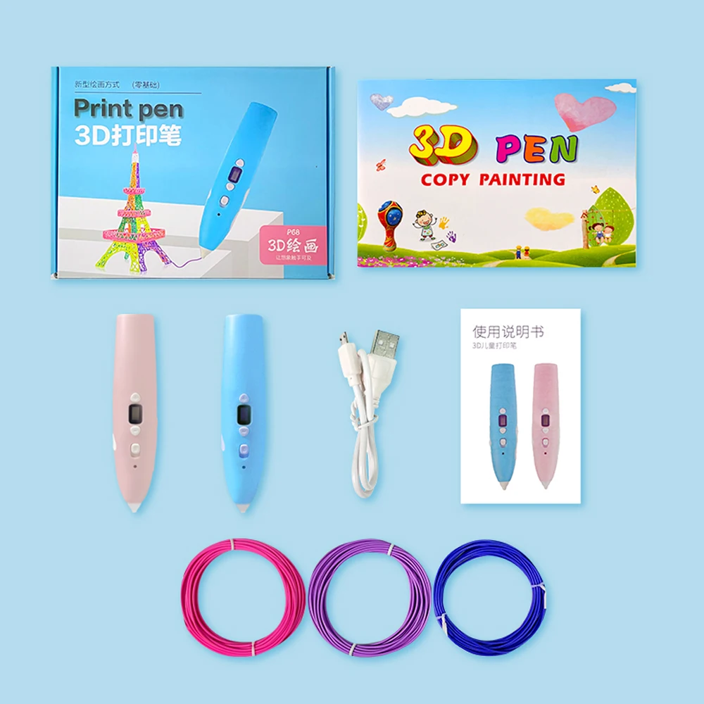 CoLiDo어린이 3D 펜 충전 PCL 플라스틱 3D 드로잉 인쇄 연필, 저온 PCL 필라멘트, DIY 완구