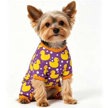 Yellow Duck Dog Pajamas 1