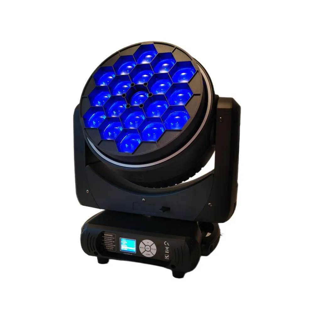 

4pcs/lot Bee eye 19x40w LED RGBW 4IN1 wash moving light zoom Wash Beam moving head lighting club