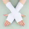 Summer Cycling Gloves Fingerless/Half Finger  Fitness Fishing Women Men Spring Gym Breathable Elastic Sport Bicycle Gloves 1