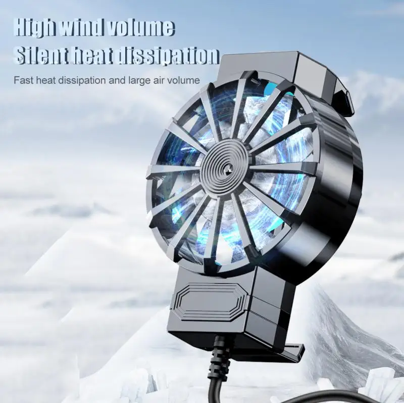 Mobile Phone Cooler X16 Universal Cellphone Cooling Fan Radiator PUBG Game Cool Heat Sink For Samsung Huawei iPhone Xiaomi phone cooler,mobile radiator,cell phone fan,mobile heat dissipation plate