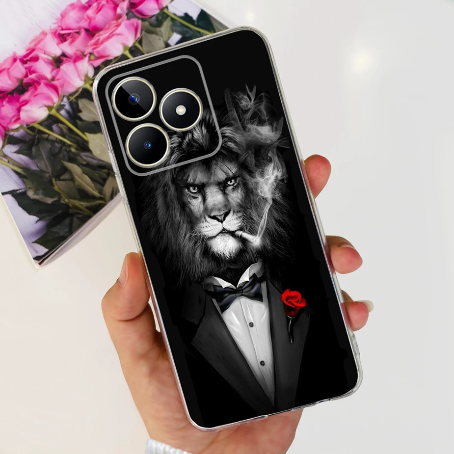 Stylish Painted Clear Silicone Phone Case - Soft Protective Cover