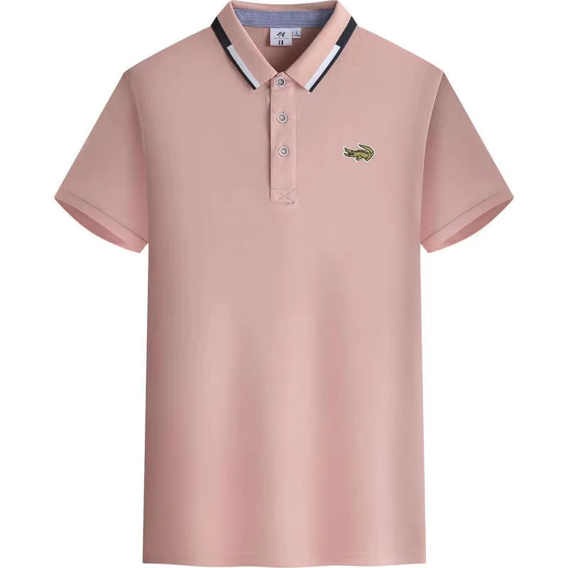 thumbnail image 1 of Nueva camiseta polo bordada de marca de verano para hombre, camiseta de manga corta cómoda y transpirable de alta calidad a la moda informal, 1 of 5