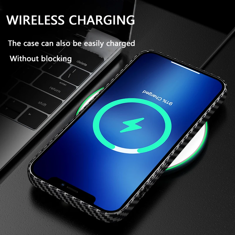 Slim Carbon Fiber Matte Hard PC Protective Phone Case