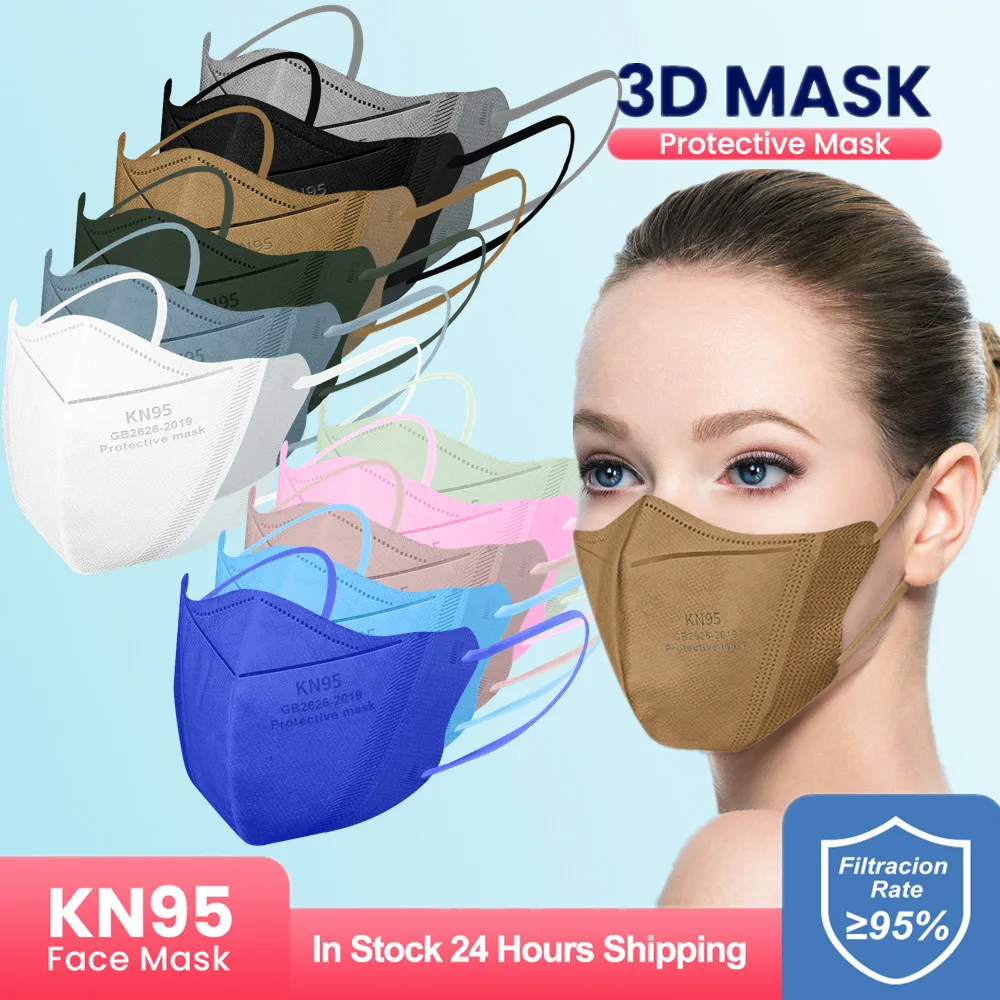 

3d FFP2 KN95 Face Mask mascarillas fpp2 approved CE Protective Masks mascarilla ffp2 homologada españa KN95 Certificadas fp2