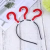 Question Mark Headband Non- woven Funny Hair Band Hair Accessories Selfie Photo Booth Props Party Costume for ( Black ) 4