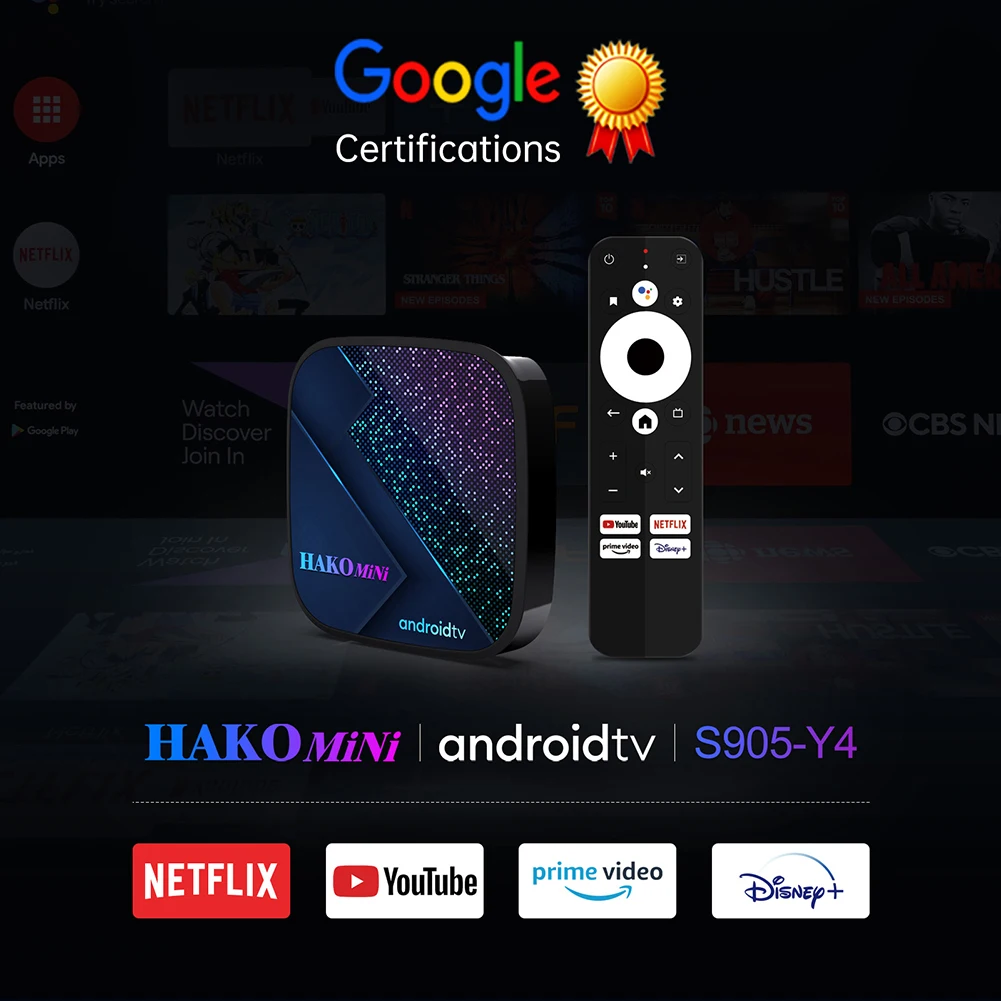 Android 4K Android TV BOX Quad-Core Smart TV BOX Streaming