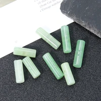 2pcs Aventurine Jade Double Hole Cylindrical Buttons Natural Material Primary Color Button DIY Knitwear Garment Fasten Accessory 1