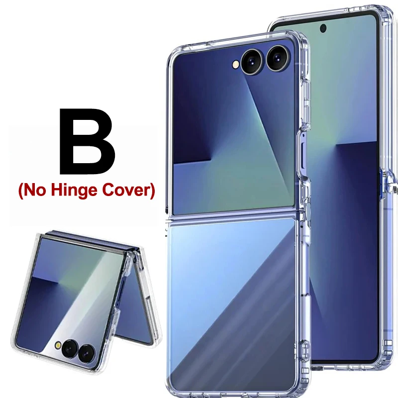 All-Inclusive Hinged Transparent Phone Case with Hinge Protection