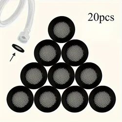20 - Pack Durable Plastic Faucet Washers with Stainless Steel Mesh - Hassle - Free Installation (20pcs)