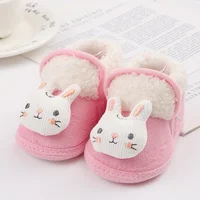Boys And Girls Winter Cartoon Padded Cotton Shoes Newborn Non-Slip Soft-Soled Snow Boots Baby Warm Walking Shoes 4