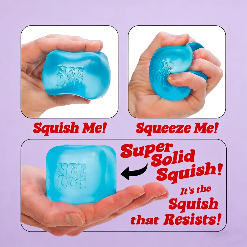 NEW HOT NeeDoh Nice Ice Squish Super Solid Cube Sensory Fidget Stress Relief For Adults Squeeze Fidget Toy_voghion.com