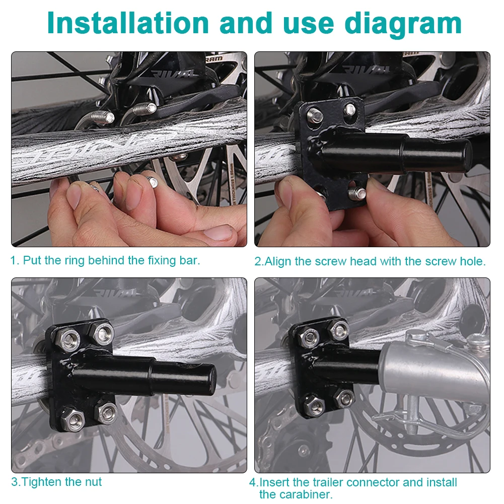 Bike Trailer Attachment Coupler Bicycle Trailer Hitch Bicycle Trailer Coupler Cycling Accessories for Children Trailer Couplers