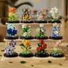 Diy Micro Flower Building Blocks Mini Bricks Particles Eternal Life Flowers Home Decoration Assembling Puzzle Toy Christmas Gift 5