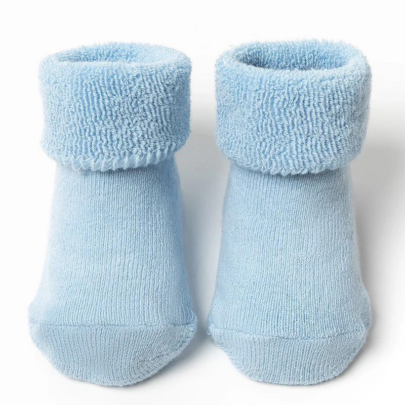 Winter Newborn Baby Floor Socks Plus Cotton Loop Thickening Infant Kids Warm Anti-slip Socks for Toddler Girls Boys 3