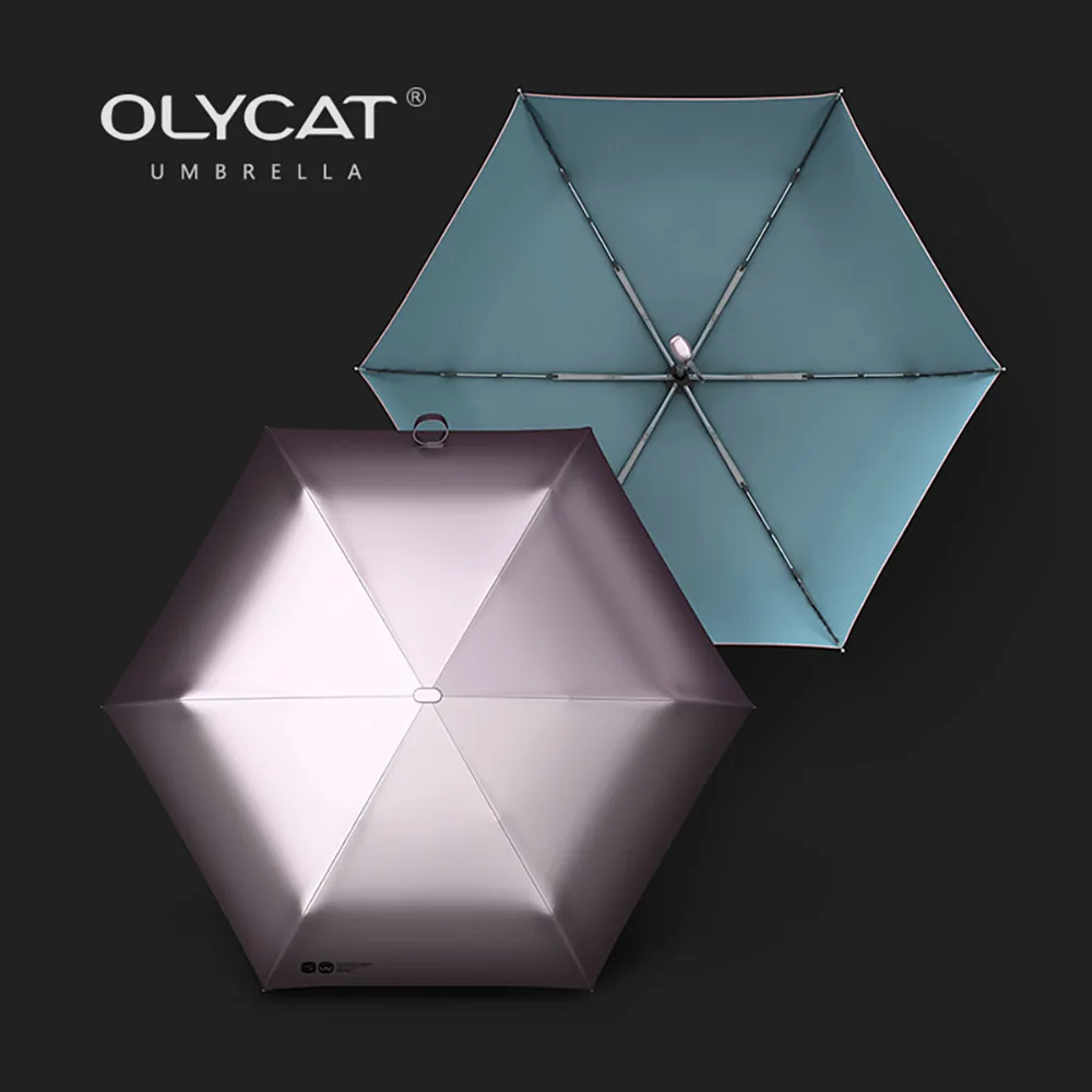Light Flat Umbrella Innovating Automatic Sun Umbrella Rain Women Anti UV Parasol Portable Folding Clear Umbrellas automatic sun umbrella