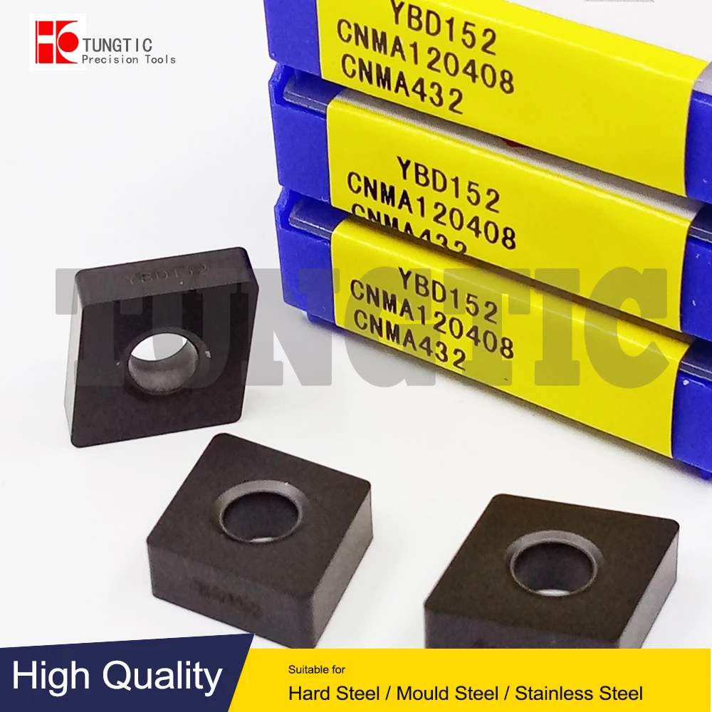 

CNMA120408 YBD152 Milling Cutter CNC Tools Insert Lathe Machining Tools Lathe Cutting Tool Metal Turning Tools CNMA 120408
