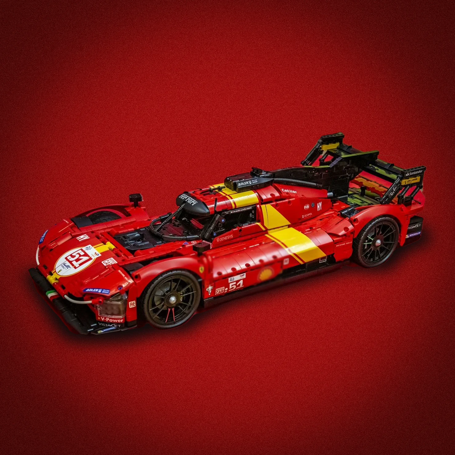 

2023 Новинка 1:8 3857 шт. суперкар 499P Модель Le Mans Строительный набор кирпичей игрушки на день рождения подарок для взрослых