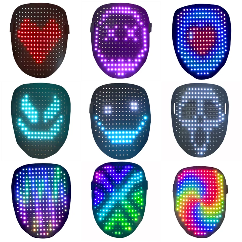 Party Masken LED Maske Mit Gesten Erkennung Licht Up Maske 50