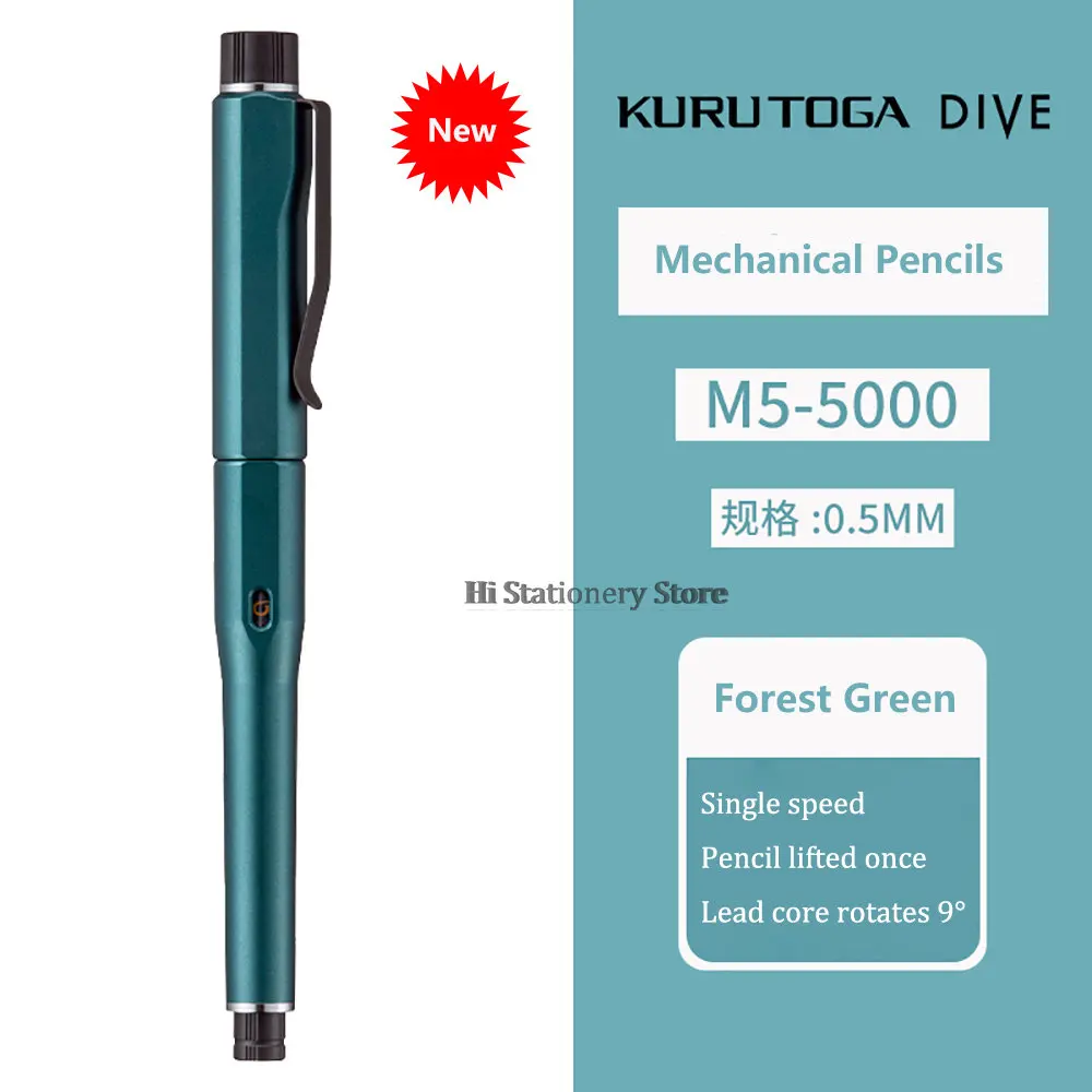 Japan Uni Kuru Toga Dive Mechanical Pencil M5-5000 Automatic Core