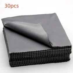 Premium Microfiber Cleaning Cloth - Soft, Dust - Free Lens Care Solution (Cloth gray 30pcs)