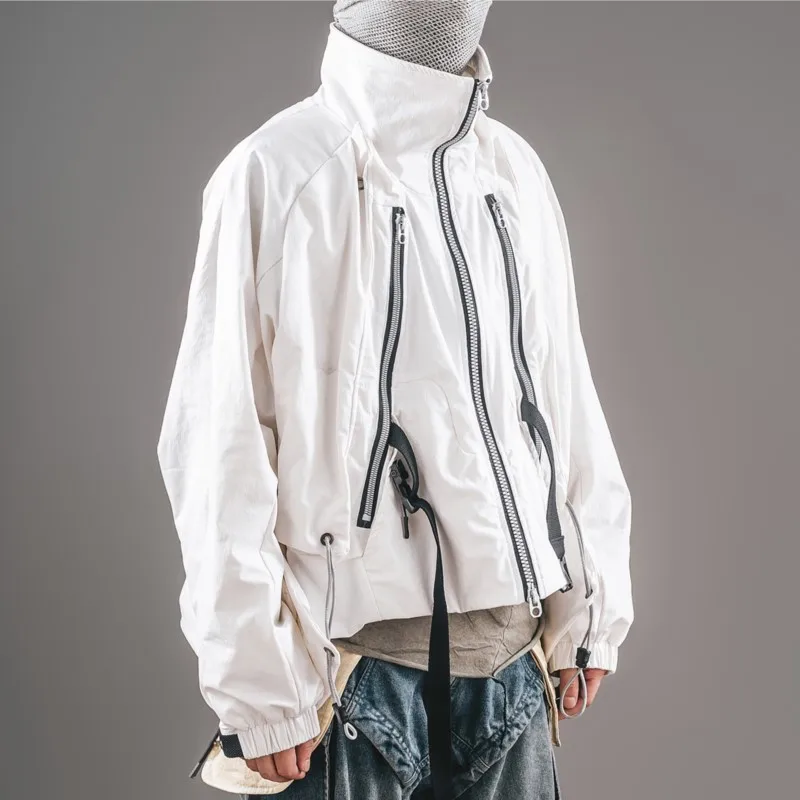 

Новые Белые куртки для осени 2023, одежда Techwear в авангардном стиле, верхняя одежда для мужчин и женщин