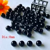 50pcs/lot 8mm side hole pearl buttons for Craft clothes sewing Black DIY sewing eye doll toy eye. 1