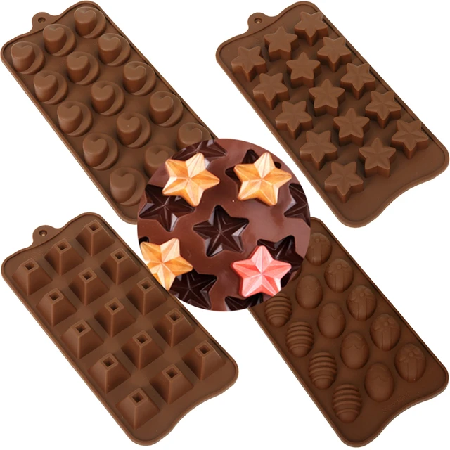 Chocolate Bar Molds 100PCS Set Silicone Candy Mold With Smoother