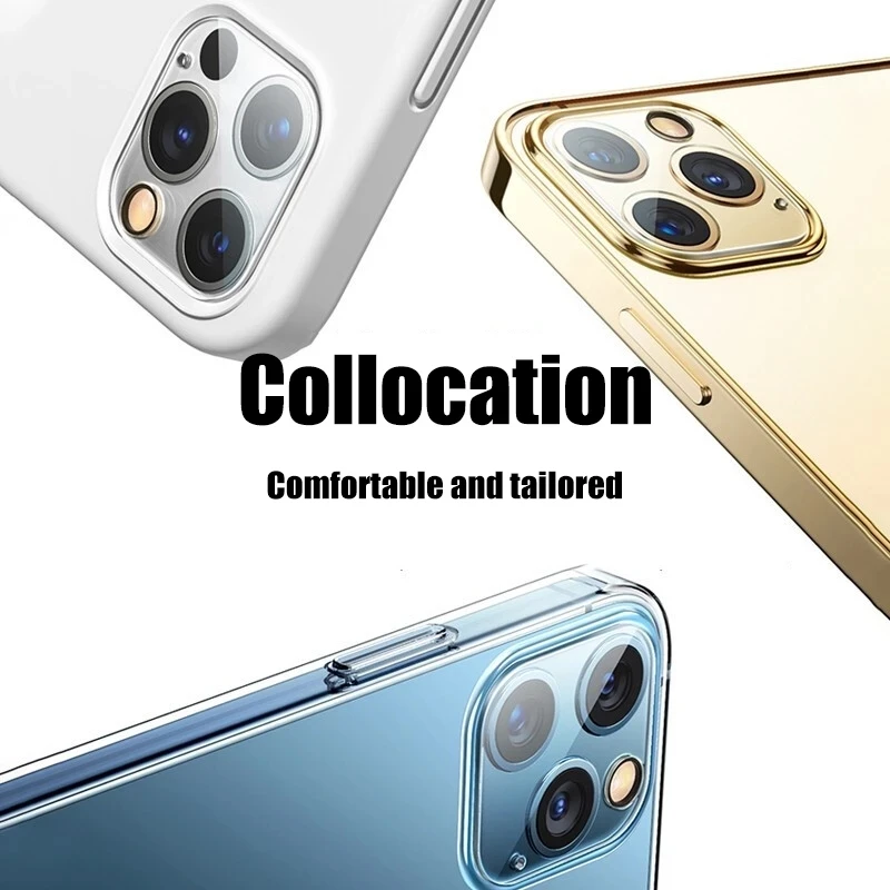 5Pcs Camera Protector Film for iPhone 11 12 13 Pro Max Back Lens Protective Glass on iPhone 13 11 PRO XS MAX XR 12 Mini 3D Glass
