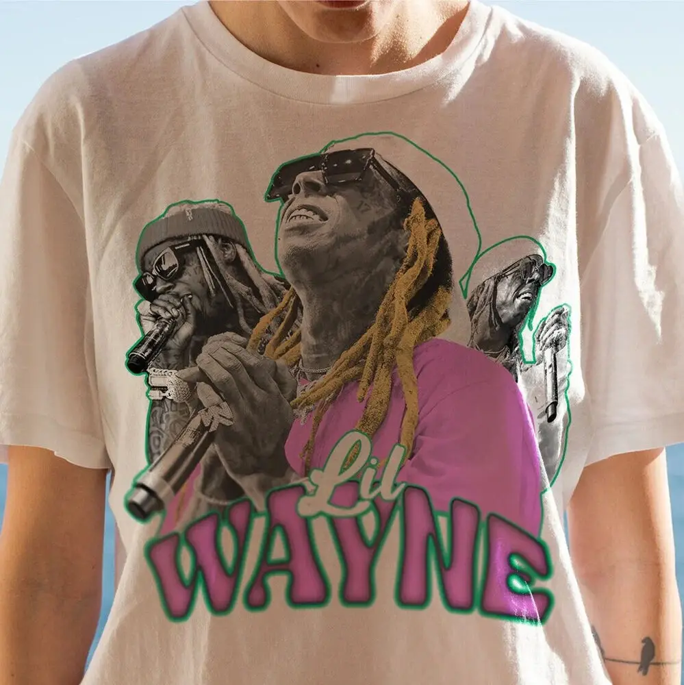 Lil Wayne graphic t shirt Lil rapper t shirt gift women men t shirt W00919