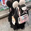 HAEX Funny Big Ear Backpacks Women Kawaii Candy Color Ribbon Mochilas Para Mujer Large Capacity Students DIY Doll Show Ita Bags 3