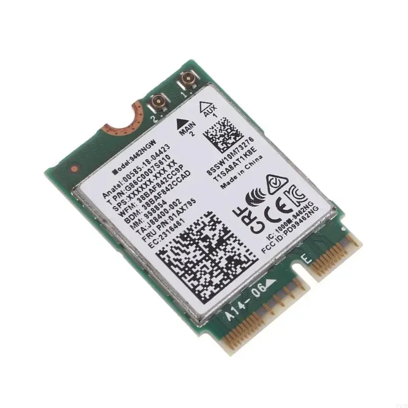 9462NGW 듀얼 밴드 WiFi 카드 802.11ac ax 무선 NGFF M.2 키 E WiFi 카드 어댑터 BT 5.0 for Windows