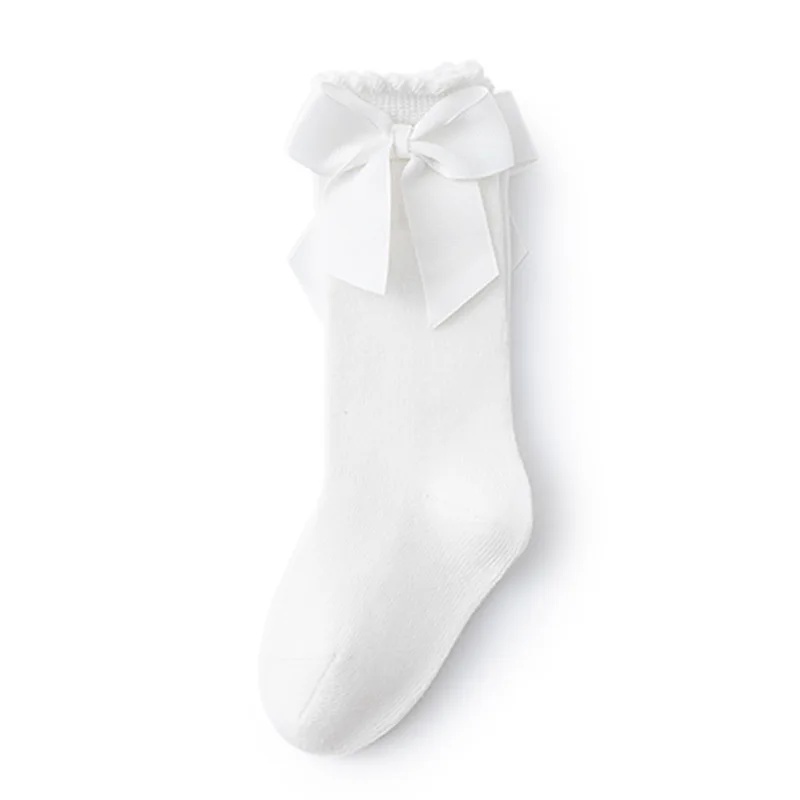 Chaussettes coréennes en coton pour enfants, accessoires pour bébés, printemps, été, nœud, princesse, mère, enfants, vente en gros, nouveau