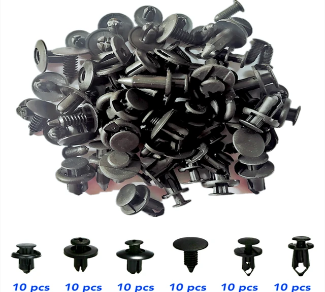 6 Size 60pcs Auto Fastener Clips For Toyota Auris Corolla Avensis