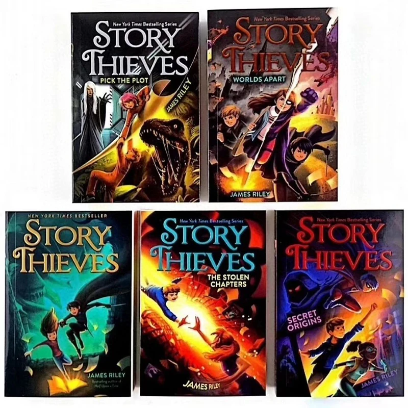 

5 Books/Set Story Thieves Complete Collection English Reading Book Hell High School Life Detective Novels Libros