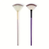 1pc Fan Shaped Highlight Brush Contour Brush Blending Highlighter Makeup Brush Face Loose Powder Brush Cosmetic Beauty Tools 1