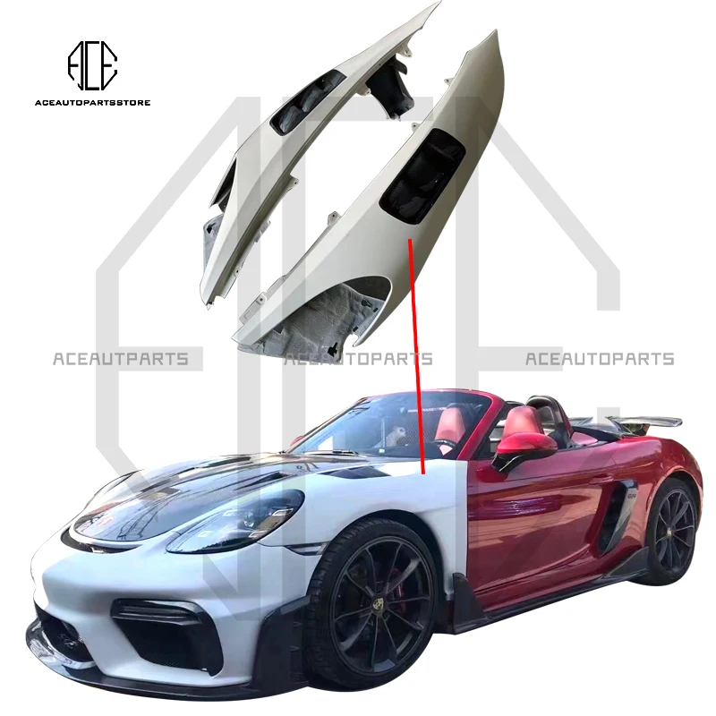 2016-2021 718 Gt4 Rs Stile Parafango Anteriore Per Boxster Parafango Anteriore Ventilato Per 718 Parafango Anteriore Per Porsche 718 Cayman