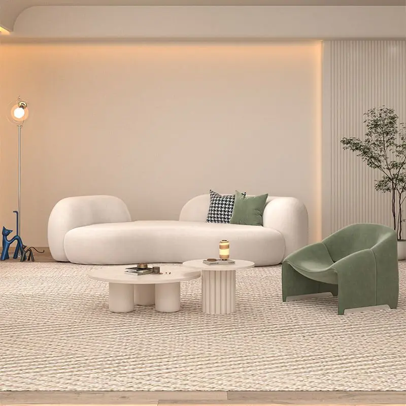 

Prefabricated Living Room Sofas Lazy Small Sectional Cloud Corner Couchs Brown Loveseat Divani Soggiorno Seating Room Furniture