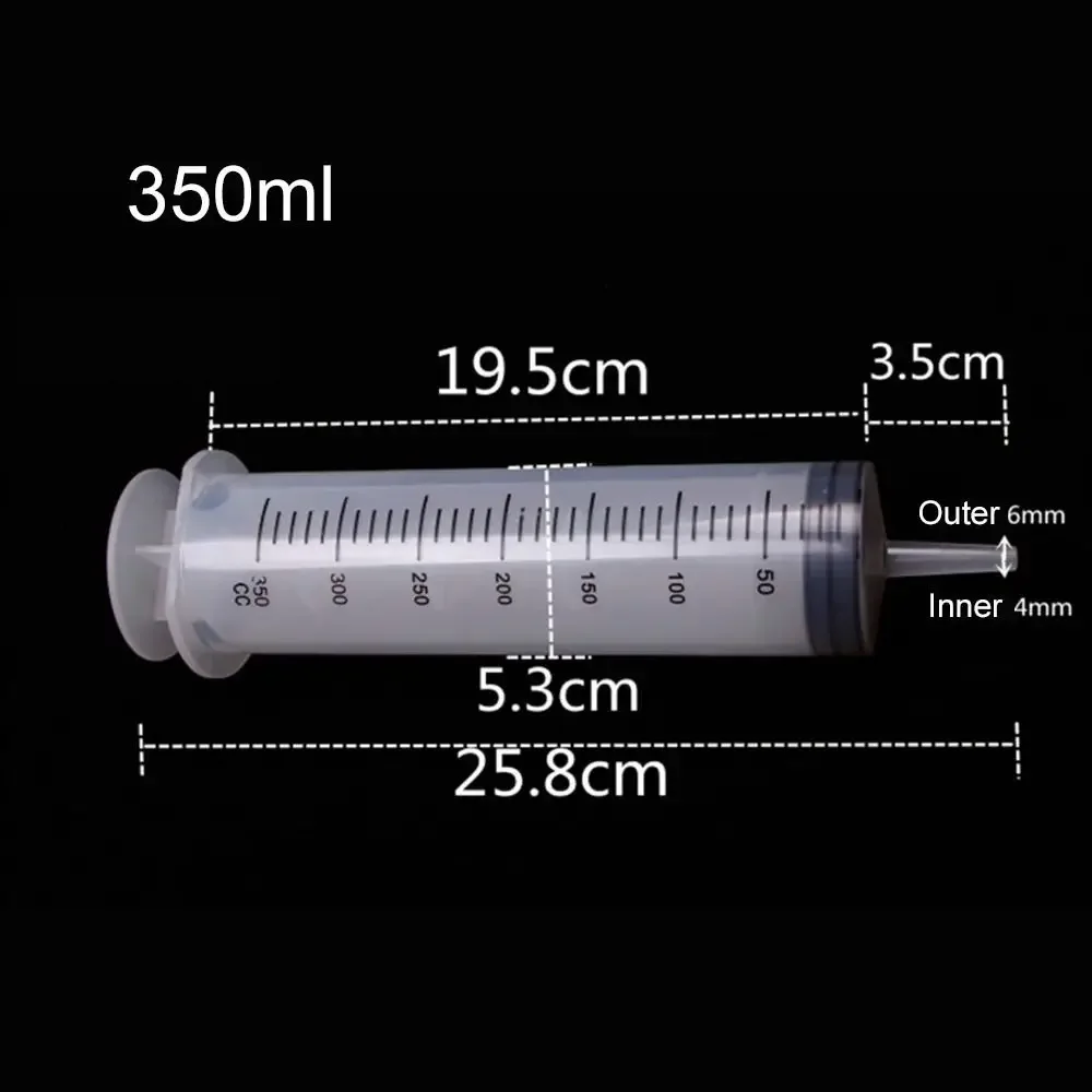 Reusable Syringe 1pc 150ml-500ml Large Capacity Pump Measuring 1.3m Tube Feeding Ink Hydroponics Nutrient