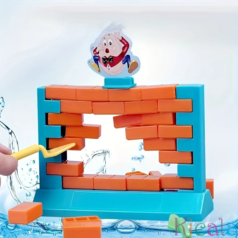 3D Parent-Child Family Party Game Educational Toys Challenging Kids 3D Humpty Dumpty Plastic Wall Brick Game Desktop games toy 3