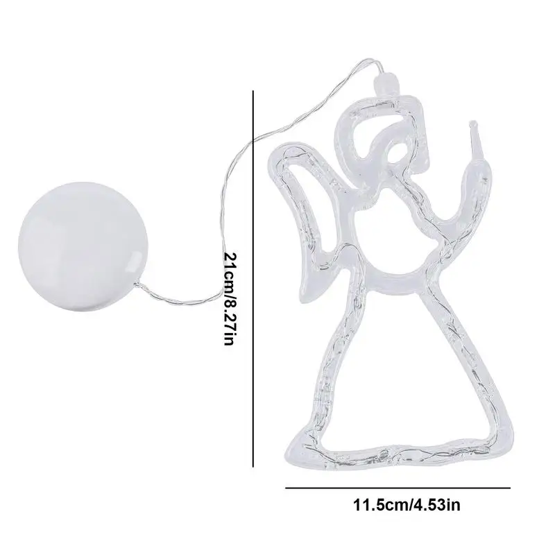Christmas Window Lights Battery Operated with Suction Cup Decorations