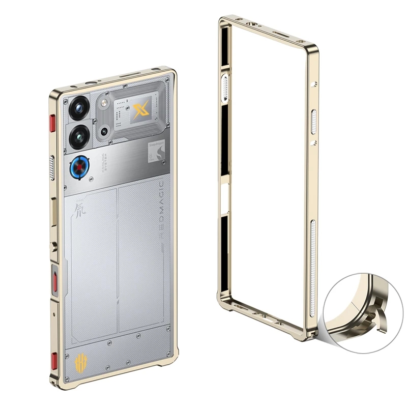 Enhanced Aluminum Alloy Cooling Bumper Case, Metal Frame with Superior Protection
