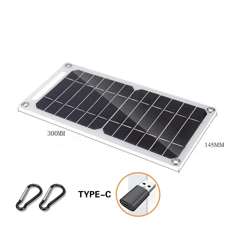 Portable Solar Panel Solar Charger Panels 30W Solar Panel USB Waterproof Outdoor Hiking Camping Mobile Phone Charging