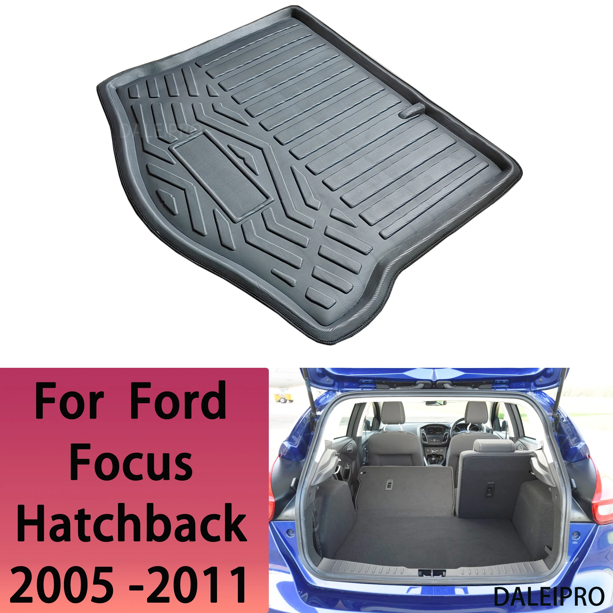 Cargo Liner Fits Ford Focus 2011-2014 SD | Waterproof TPE Heavy Duty Cargo Mat main image 1