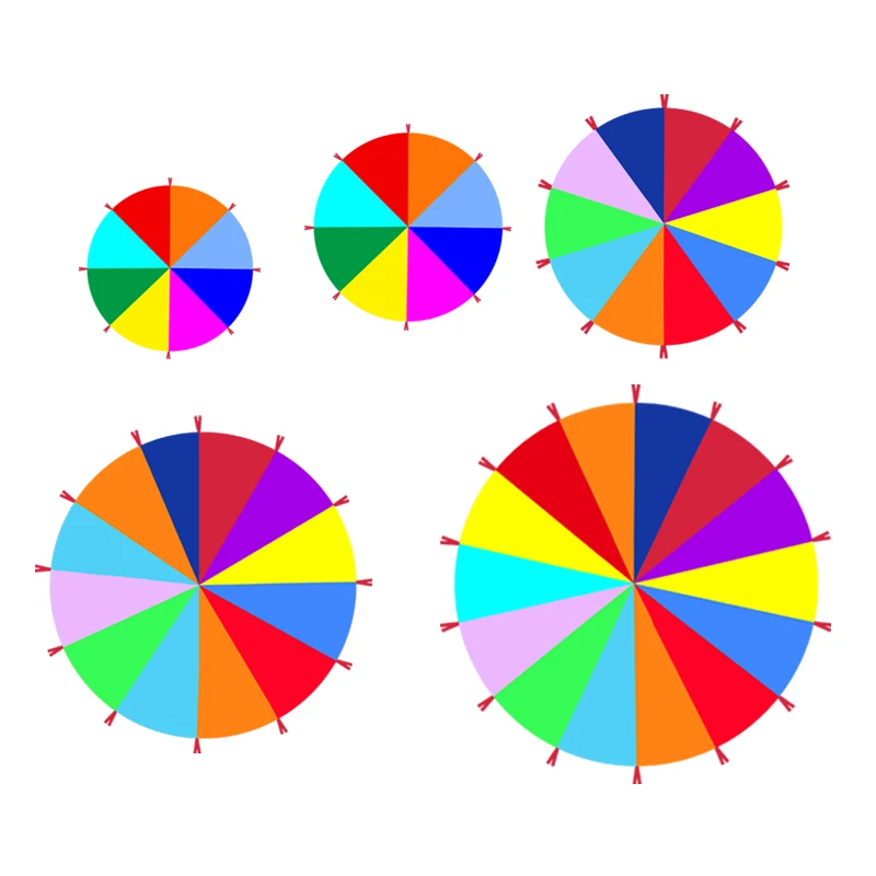 Rainbow umbrella kindergarten outdoor team building expansion activity game props children's sensory Integration training
