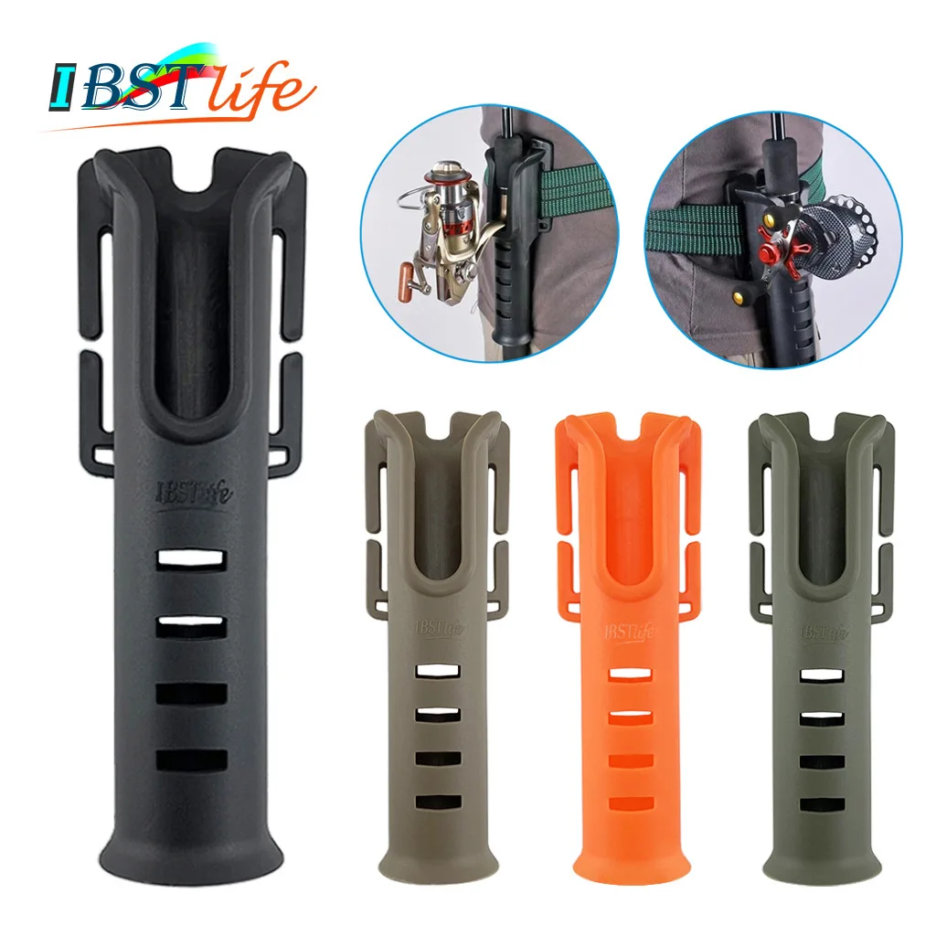 Fishing Accessories Fishing Rod Holder Multi-function Nylon Belt Rod Holder Portable Pole Inserter Fishing Rod Pesca Rack Quick Belt Holder Inserting Device Accessory