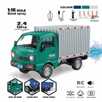 1/16 4WD 2.4GHz RTR RC simulation micro card truck model with lighting remote control car adult children toy gift 1